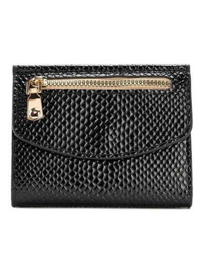 Dawson Crocodile Pattern Vegan Leather Trifold Wallet