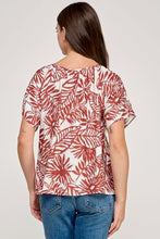 Milan Trim Detail Round Neck Peasant Blouse