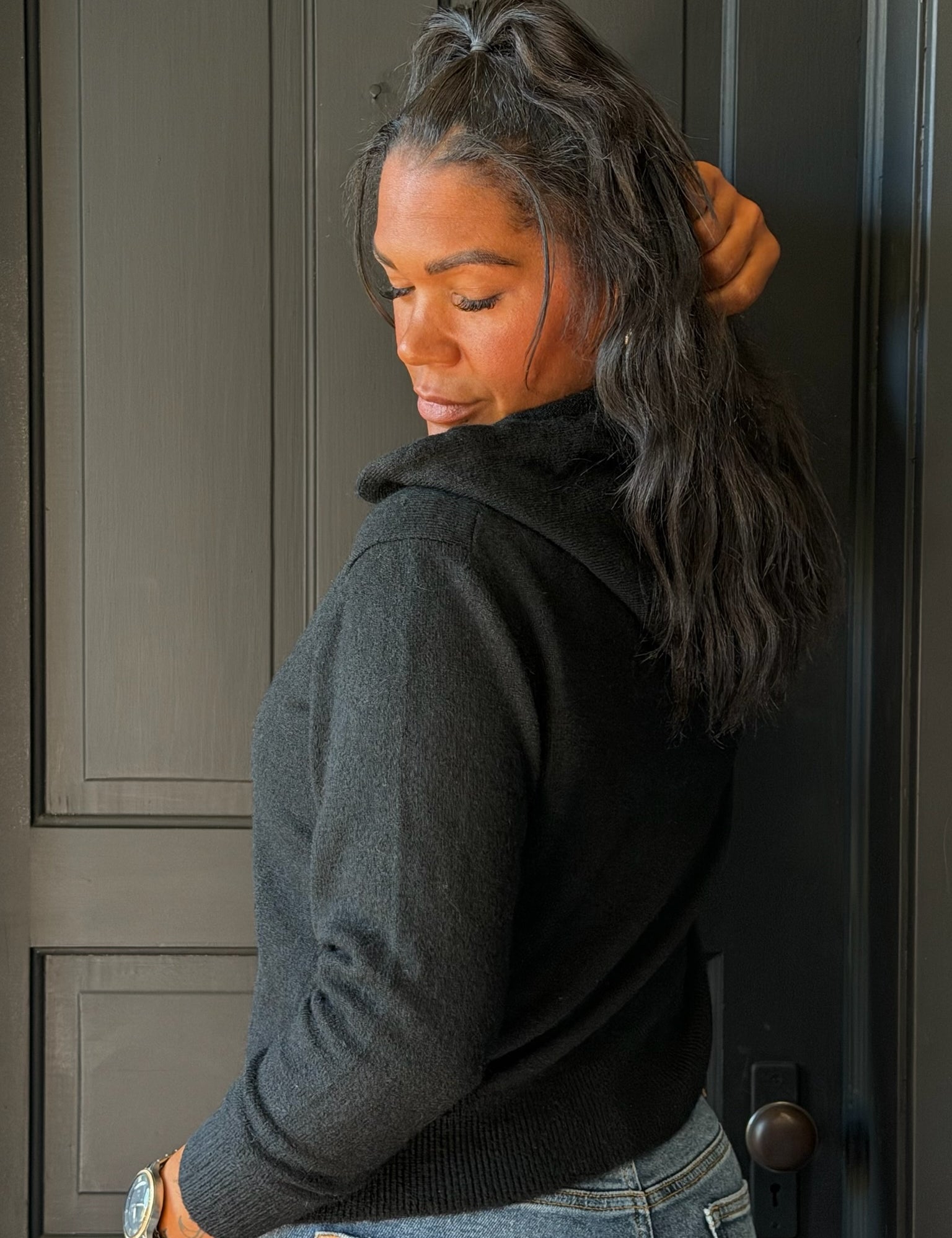 Simone Hooded Pullover Sweater