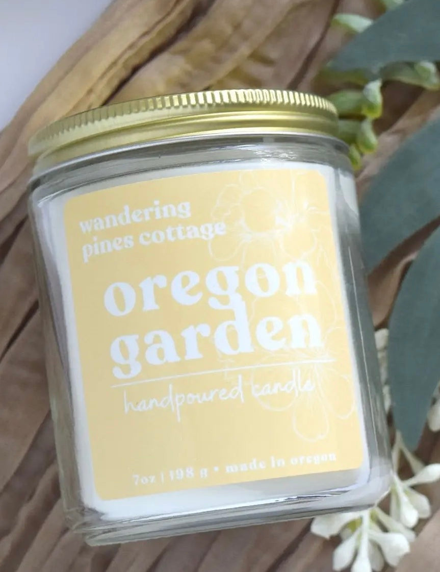Oregon Garden Candle - 7 oz Glass Jar Candle