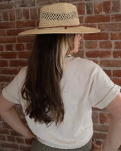 Tyson Sand Breezy Jacquard Short Sleeve Top