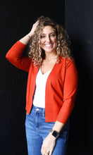 Mable Rust Open Bolero Knit Cardigan