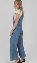 Raya Denim Flare Leg Overalls Jumpsuit