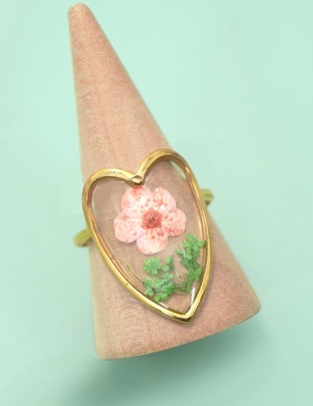 Ella 18k Stainless Steel Tarnish Free Floral Rings