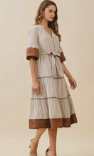 Sylvie Tired Midi Button Down Dress