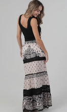 Presley  Lace Trim Printed Maxi Skirt