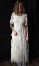 Orrel Smocked Top Mesh Maxi Dress