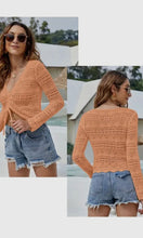 Griffin Sexy Cutout Drawstring Pleated Crop Top