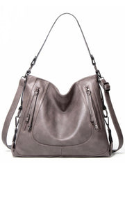 Elvia Gray Lakin Handbag Purse