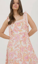 Layne Floral Trim Detail Tie Strap Midi Dress