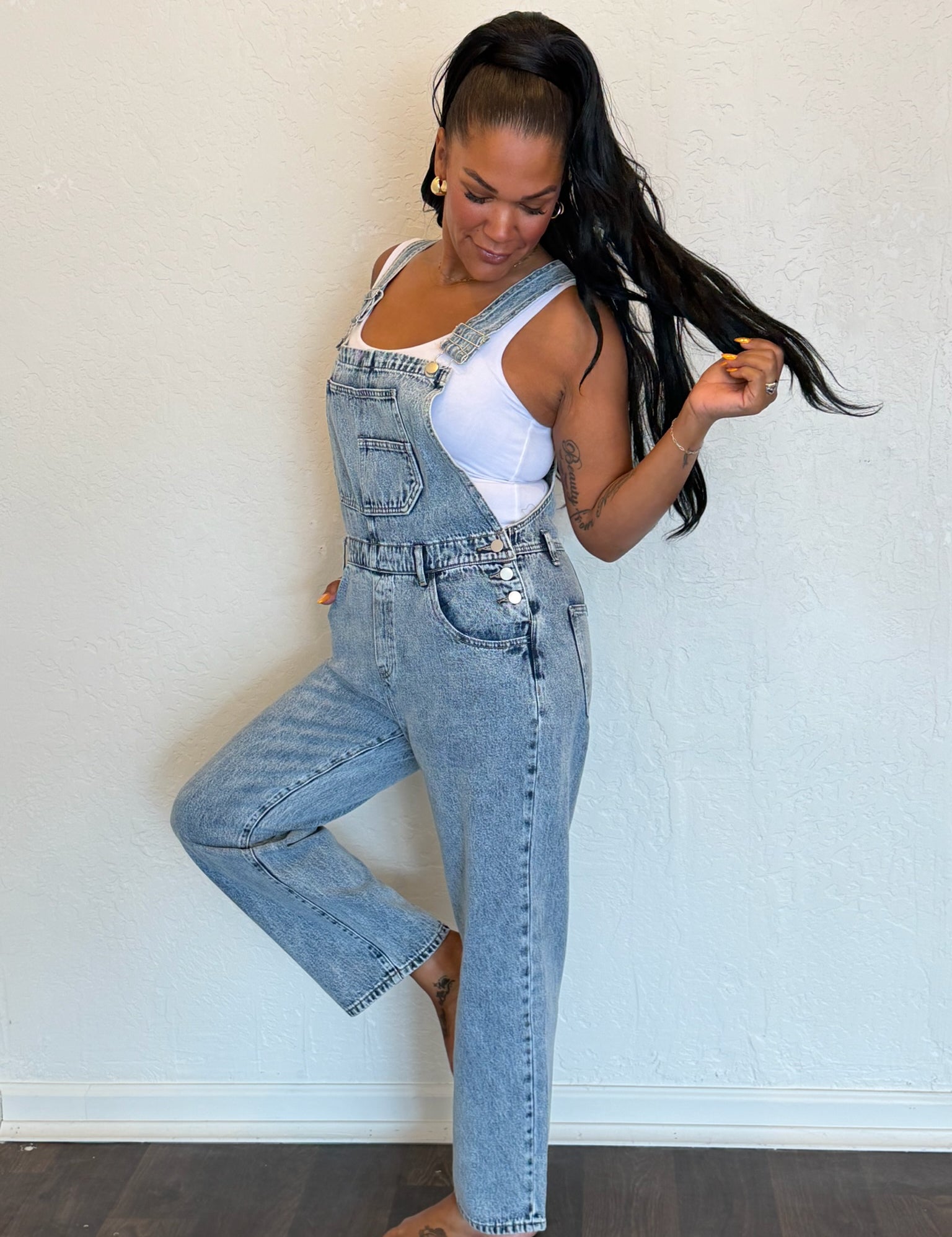 Brady Baggy Fit Denim Overalls
