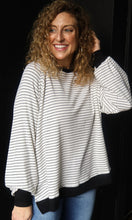 Philip Striped Raglan Long Sleeve Top