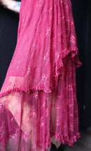 Ellie Burgundy Embellished Lace Hem Skirt