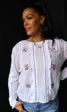 Oakley Cotton Long Sleeve Blouse Multi Embroidery