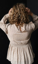 Oakleigh Ditsy V Neck Lace Blouse