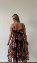 Ota Sheer Georgette with Lurex Twist Front Maxi Dress