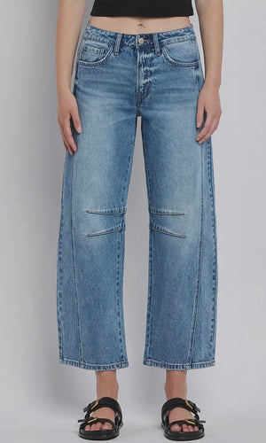 Paige High Rise Barrel Jeans