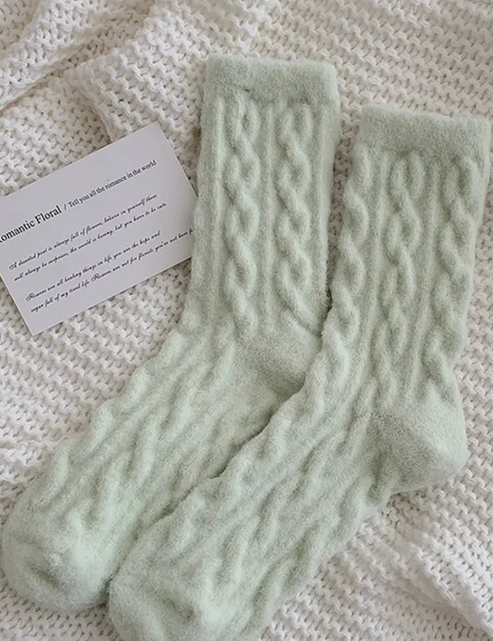 Mindy Cozy Thick Plush Socks