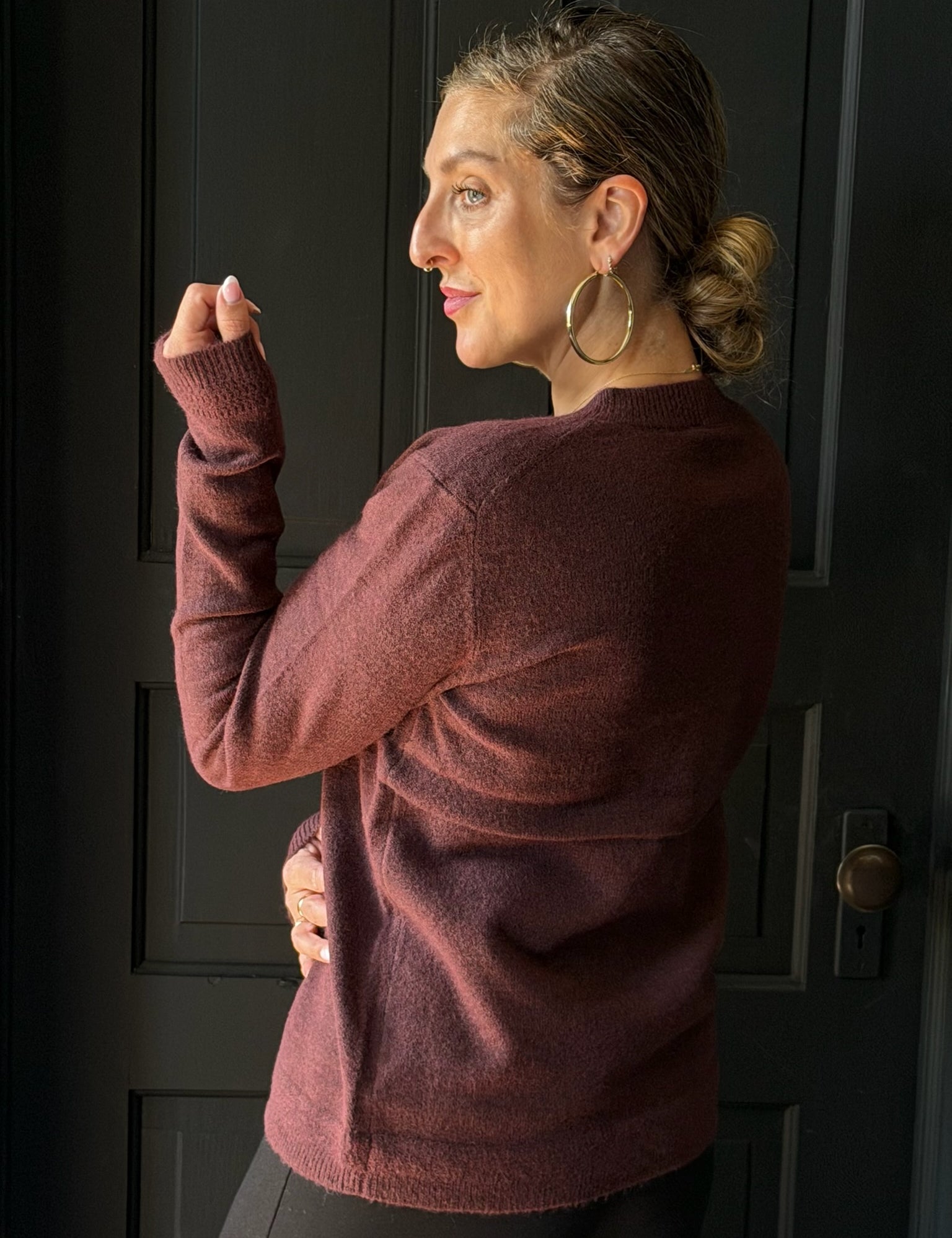 Nova Ultra Cozy V-Neck Wool Blend Sweater