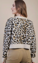 Magnolia Leopard Print Soft Knit Sweater Cardigan
