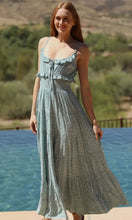 Gus Ruffle Detail Smocked Waist Maxi Dress