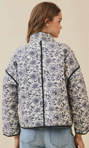 Salomon Cream Floral Jacket