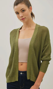 Lucia Kale Chunky Knit Classic Cotton Cardigan