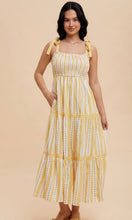 Gwayn Striped Smocked Maxi Dress