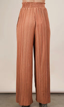 Reagan Camel Solid Wide Leg Pleated Pants