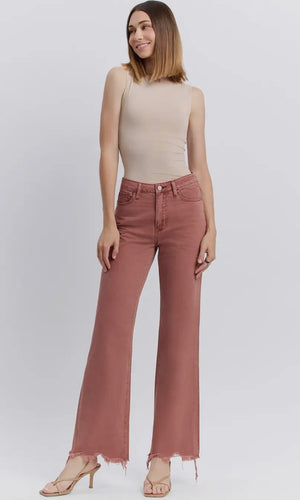 Theo 90's Vintage Super High Rise Flare Jeans