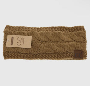 Solid Cable Knit Cc Women's Fashion Headband