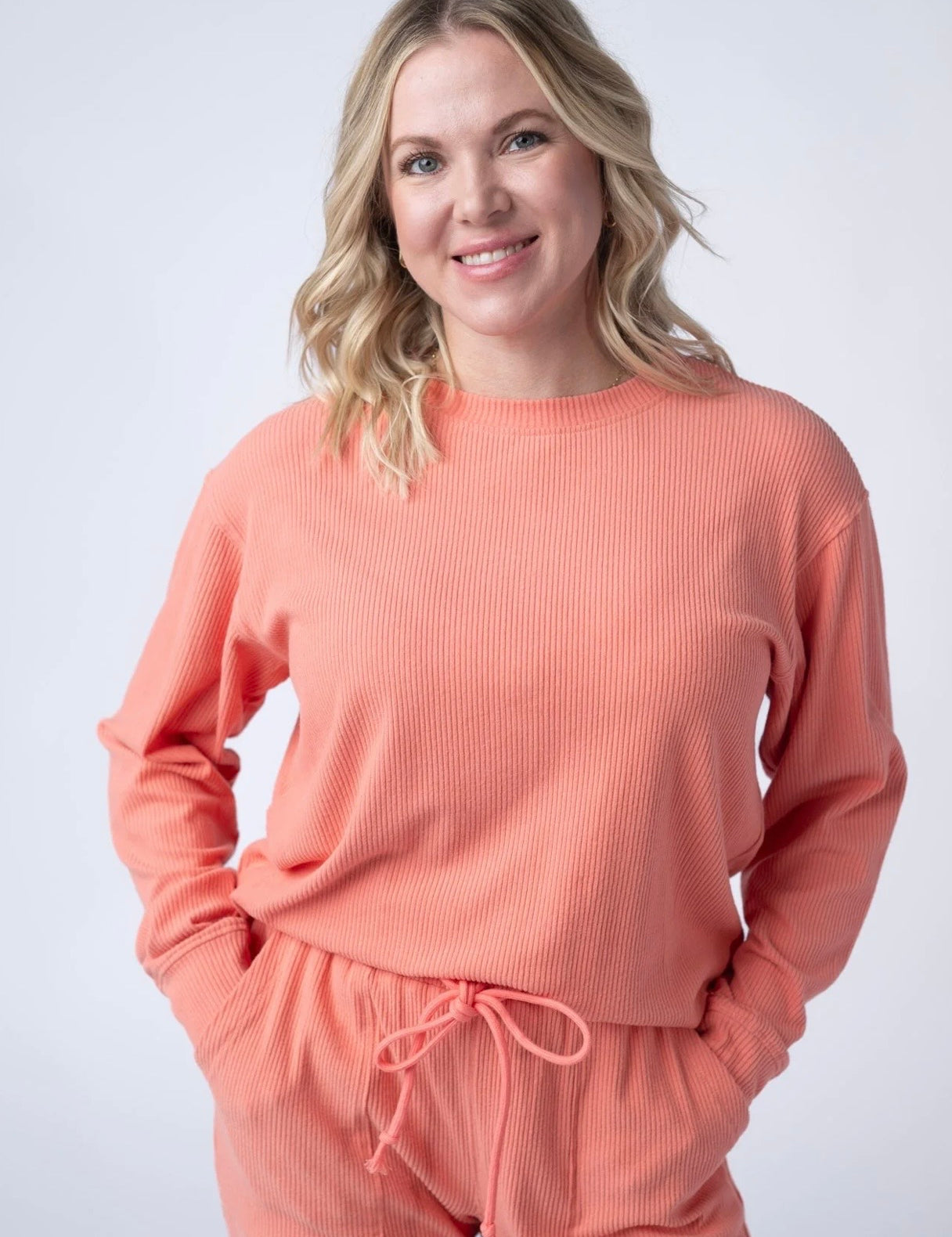Corrine Plus Size Ribbed Pullover Top
