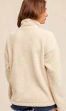 *SALE! Asami - Ecru Ethnic Zip Front Oversized Fuzzy Side Pocket Shacket Jacket