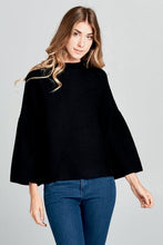 Milo Black Loose Fit Long Sleeve Top