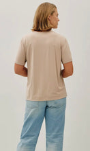 Esme Plus  Taupe Size Bamboo/Modal Basic Short Sleeve T-Shirt