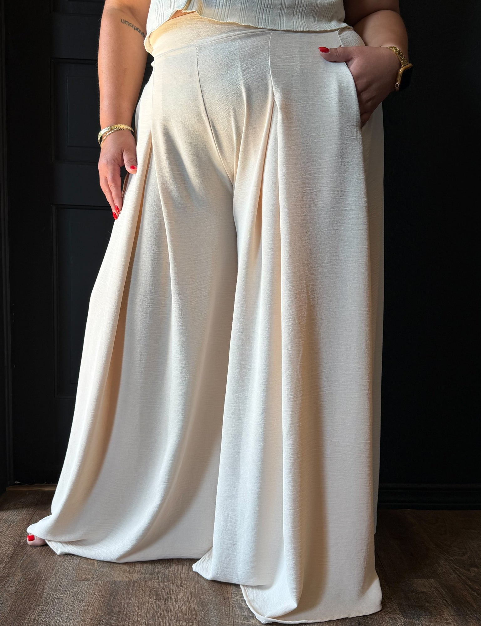 Leia Plus Size Wide Leg Pants
