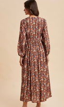 Lola Mocha Mousse Floral Cotton Maxi Dress