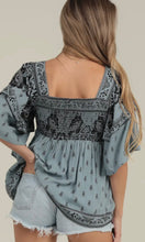 Parker Ruffle Sleeves Smocked Bust Blouse