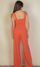 Paula Rust Notched Neck Cami Jumpsuit