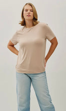 Esme Plus  Taupe Size Bamboo/Modal Basic Short Sleeve T-Shirt