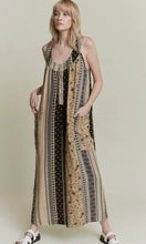 Juliet Sleeveless Color Block Floral Print Straight Leg Jumpsuit