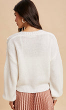 Love Creme 3D Knitted Floral Applique Cardigan