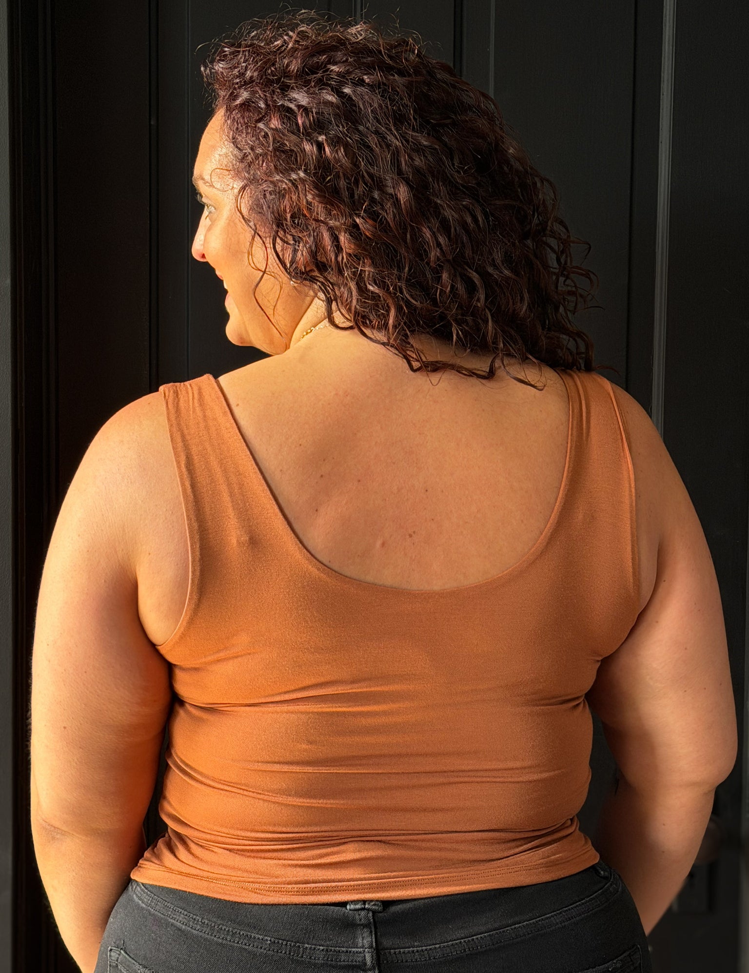 Gaxton Plus Soft Core Basic Scoop Neck Tank