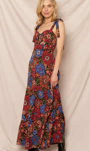 Michael Sweetheart Sleeveless Maxi Dress