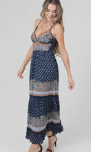 Jesse V Neck Twist Front Cut Out Maxi Dress