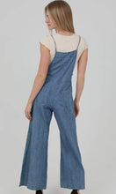 Raya Denim Flare Leg Overalls Jumpsuit
