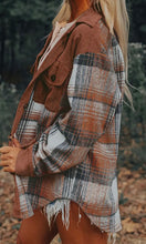 Romy Plaid Corduroy Chest Pocket Shacket
