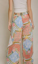 Sullivan Vintage Printed Wide Leg Pants