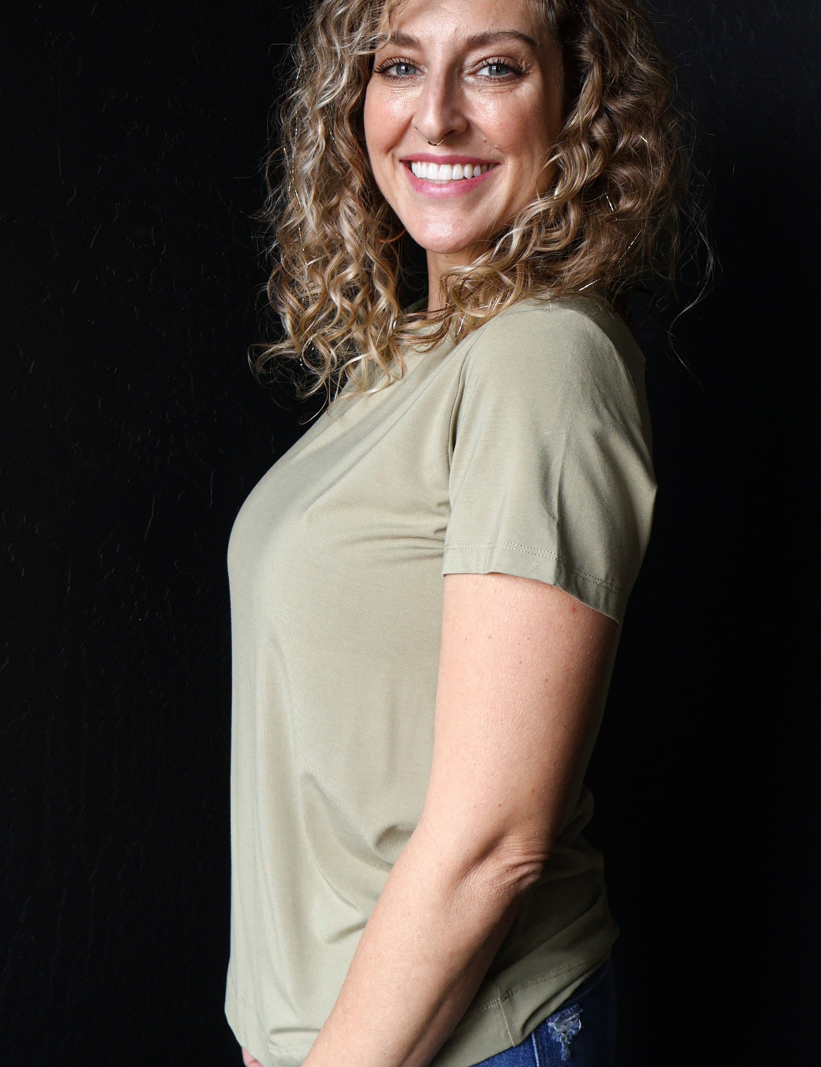 Esme Fern Bamboo/Modal Basic Short Sleeve T-Shirt