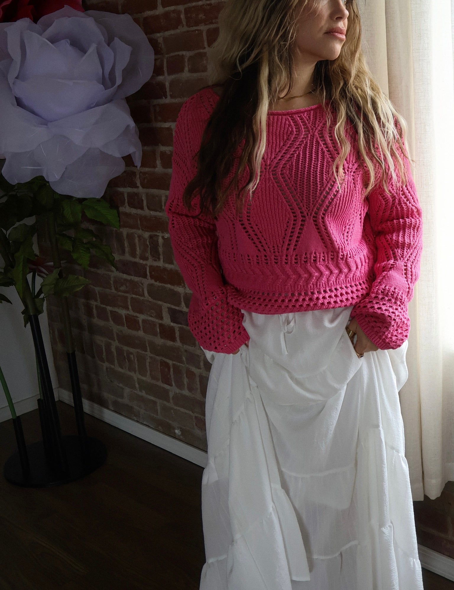 Evelyn Ivory Tired Maxi Skirt